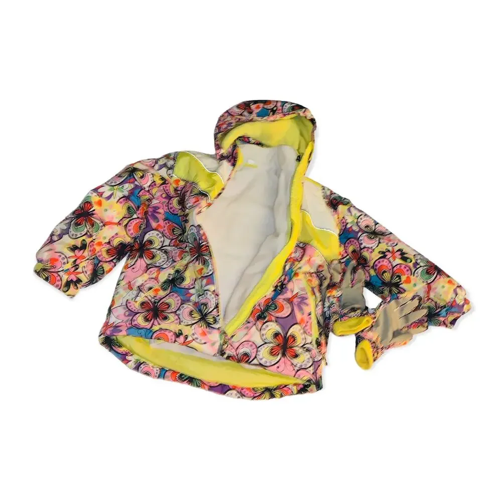 The Children's Place Butterfly Jacket with Hood and Mittens